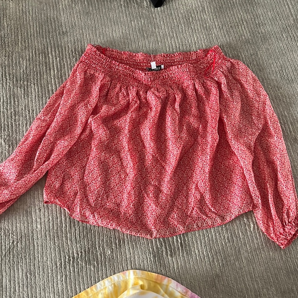 Intermix off shoulder blouse